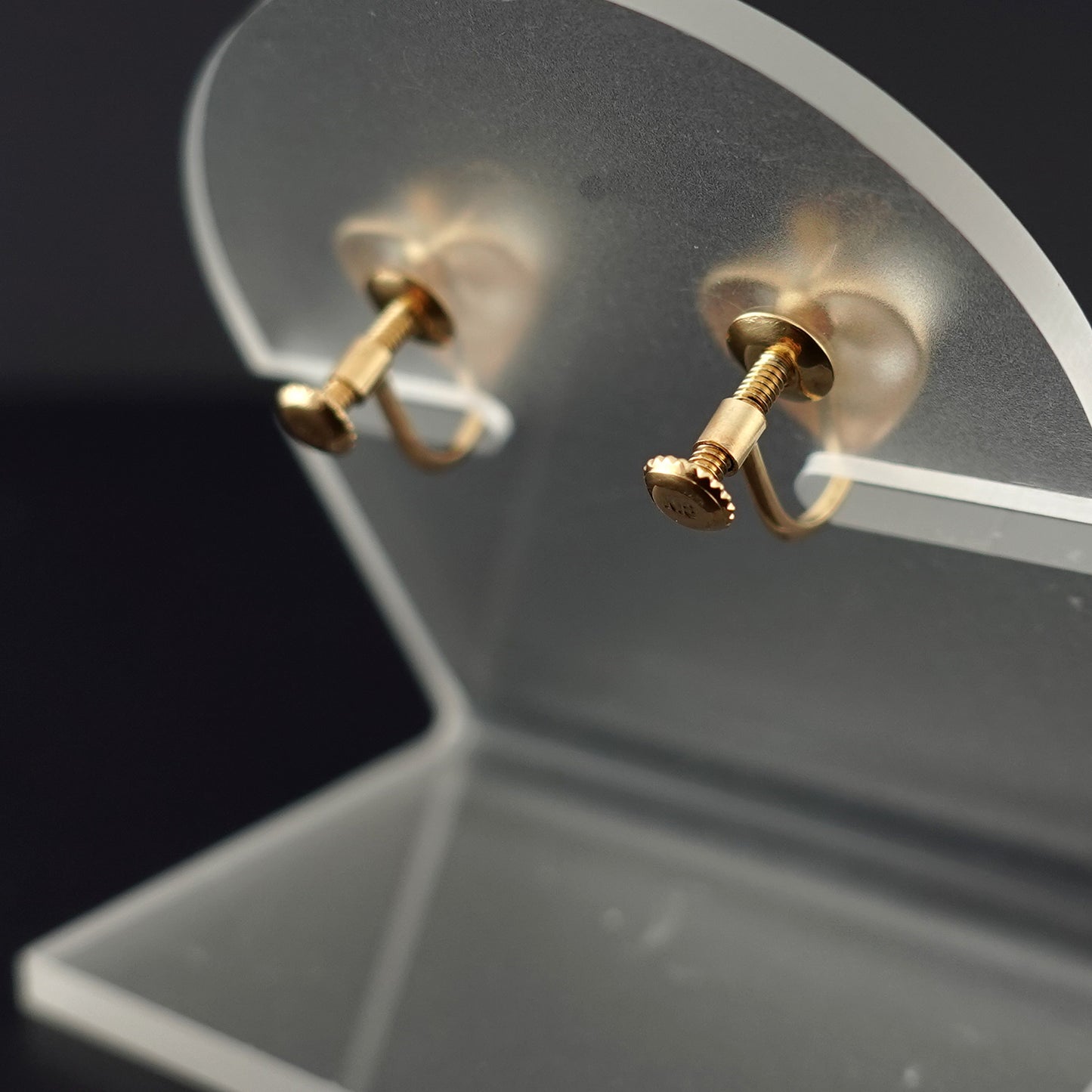 K18ベビーパールイヤリング 薄いピンク系の小さいパールで作った可愛いイヤリング ER-PBa6p-K18-アコヤ真珠