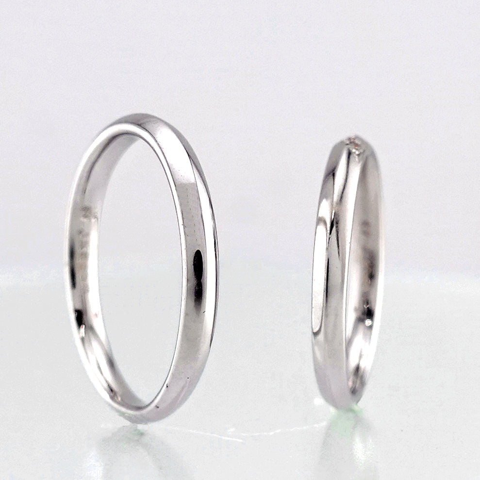 高純度ハードプラチナ結婚指輪ペア（Pt950H）H&Cダイヤを使用した人気のストレートデザイン MpJKR083LhM-Pt950H