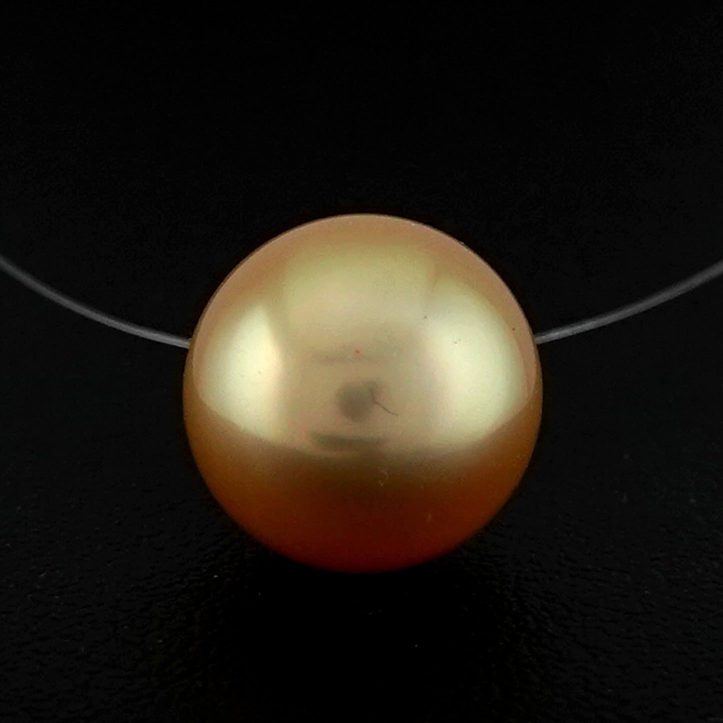 白蝶真珠ゴールデンパールペンダントトップ-高品質12.4-12.8mm-K18YG PHSS-TG05022106