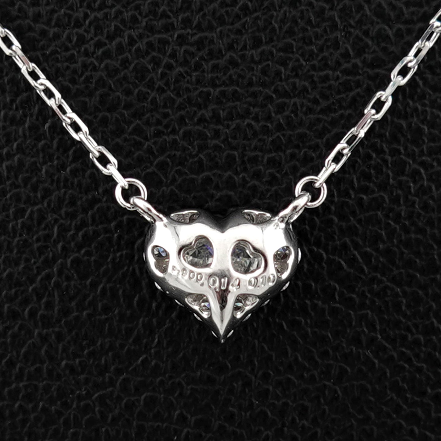 ハートブリリアントカットダイヤモンドペンダント 【ピンクダイヤ取巻】の高級品（プラチナ） PND-HS0.14ct-PD0.10ct-Pt