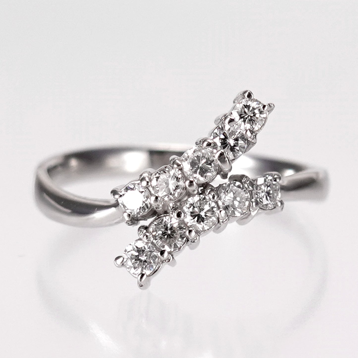 【特別価格】ダイヤモンドリング0.32ct/10個-Pt900-RD032-10p