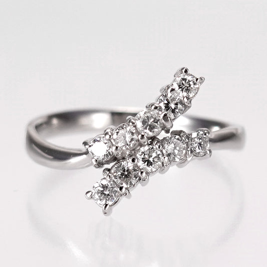 【特別価格】ダイヤモンドリング0.32ct/10個-Pt900-RD032-10p