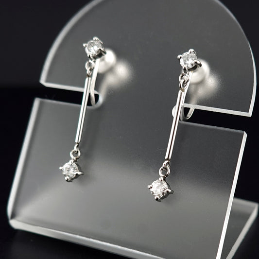 ダイヤモンドイヤリング-0.40ct プラチナ（Pt.900） ERD-Sa-0.40ct/4p-SE050994-Pt