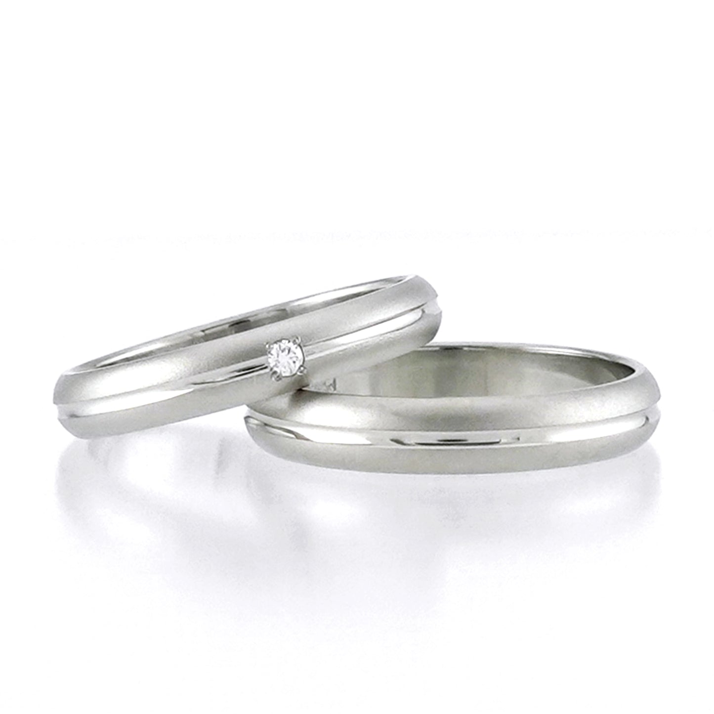 【TrueLove】【1/12迄の特価】結婚指輪ペア キズや変形に強い鍛造製法のリーズナブルなプラチナ製リング MpTL-P314D-P314